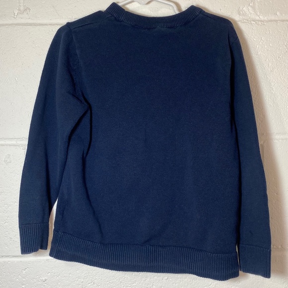 H&M Kids Santa's Little Helper Navy Sweater With Sparkle - Picture 4 of 9